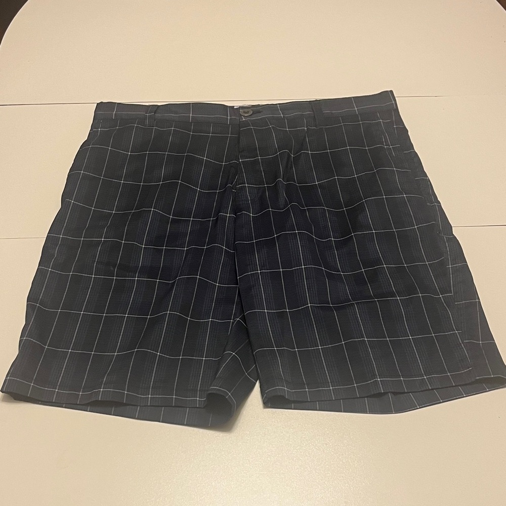 Hollas Black Plaid Men's Shorts